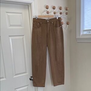 kith - Bonded Microsued Straight Legged Pants - Brown S  ~ 30x31